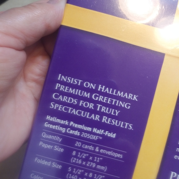 Hallmark brand Premium blank Greeting Cards sealed package - Picture 4 of 5